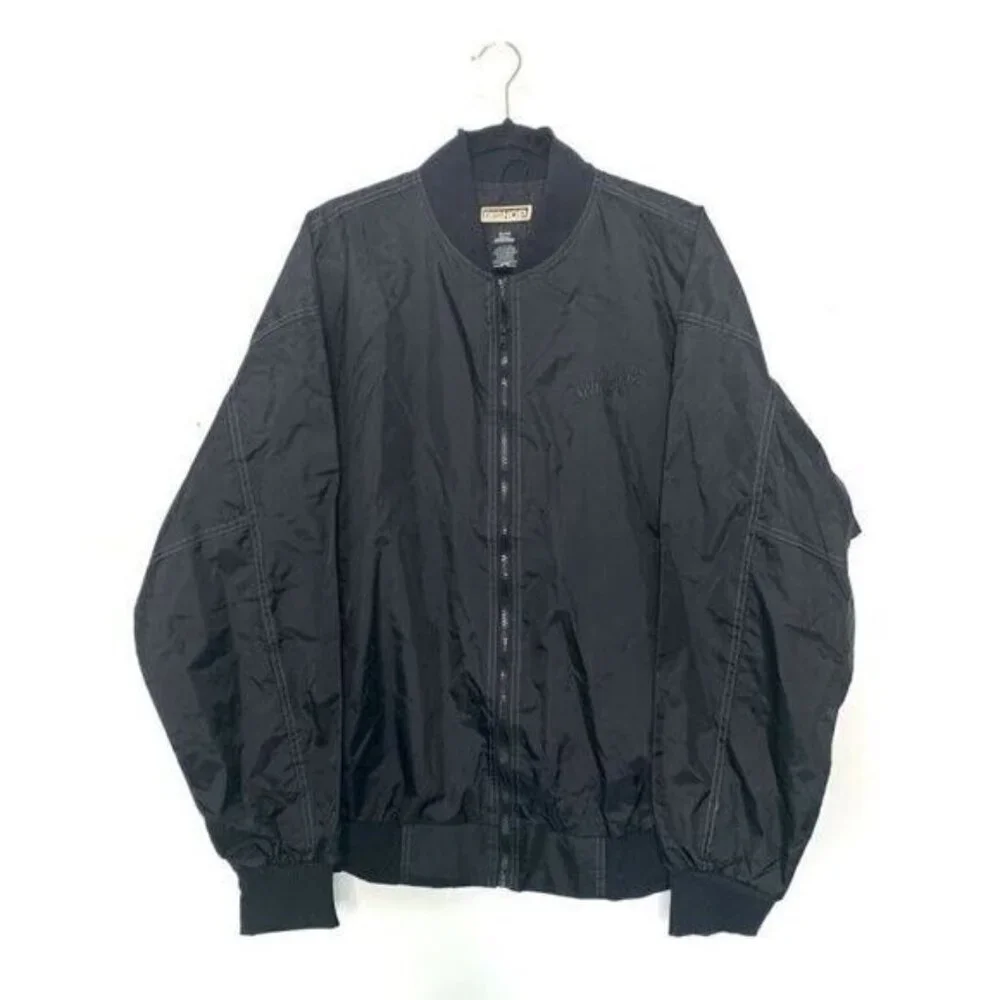 Vintage Bishop Size XL Embroidered Schweppes Branded Bomber Jacket Windbreaker